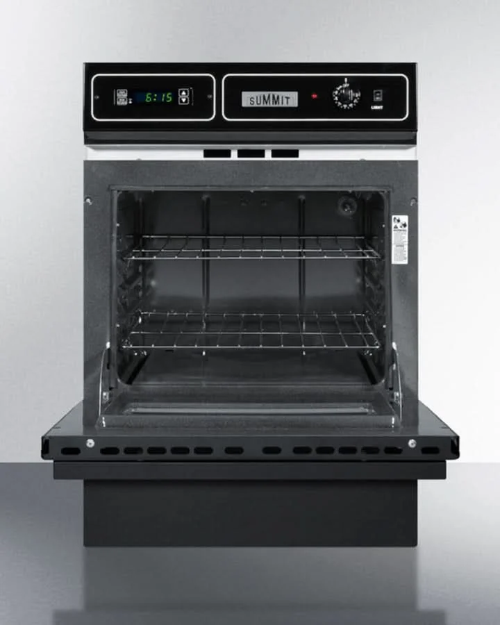 Summit 24 Wide Gas Wall Oven Black - TTM7212KW - image 3