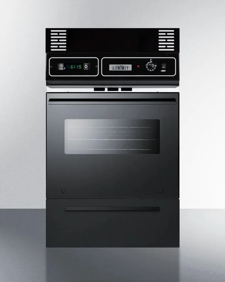 Summit 24 Wide Gas Wall Oven Black - TTM7212KW - image 2