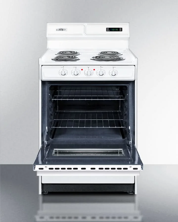 Summit - 24 Wide Electric Coil Top Range - WEM630KW - image 2