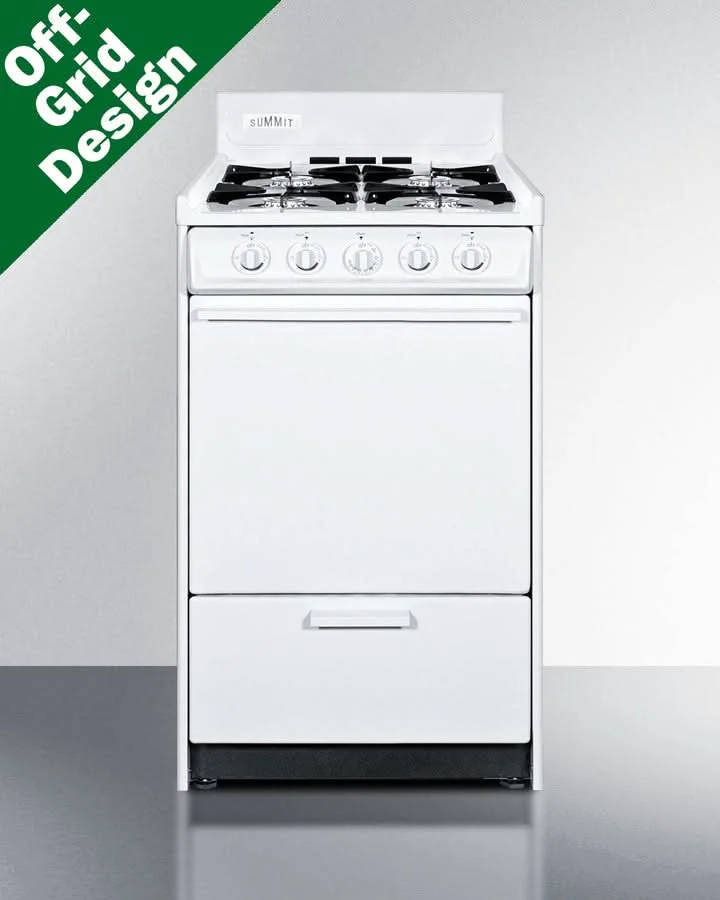 Summit - 20 Wide Propane Gas Range, Battery Start - WLM110P