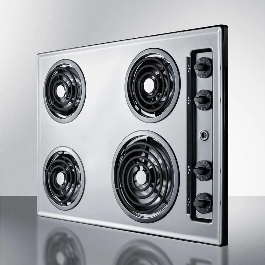 Summit - 30 Wide 230V 4-Burner Coil Cooktop - ZEL05 - image 3