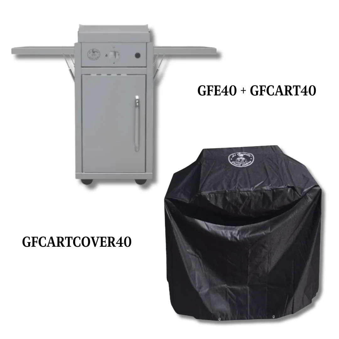 Le Griddle Wee - 16-Inch 1-Burner Freestanding Griddle LP with Cover - LG-GFE40LPCartandCover