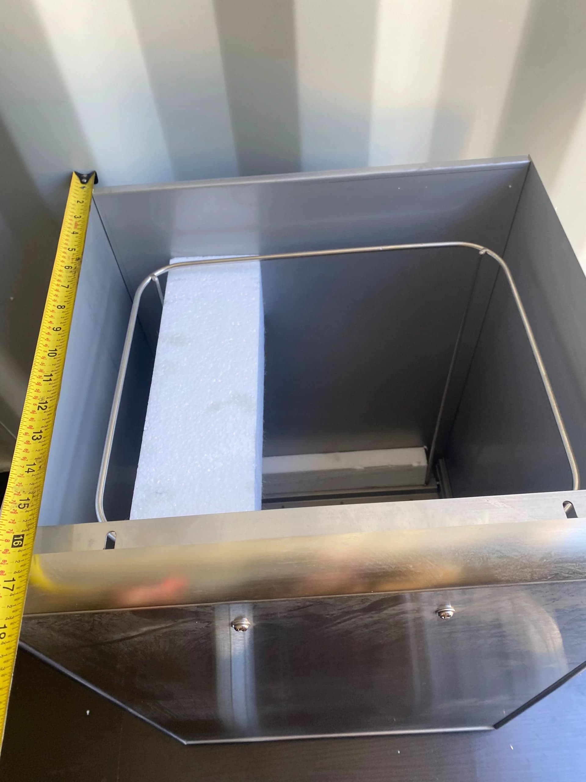 OCI Stainless Steel Roll Out Trash Drawer Open Box- OCI-TRD-OB - image 3