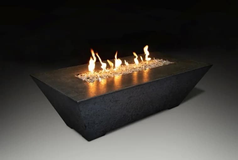Athena ORECFT-603024 Olympus Extra Tall 60x30-Inch Rectangular Concrete Propane Fire Pit in Bone Color- ORECFT-603024-BON-P - image 4