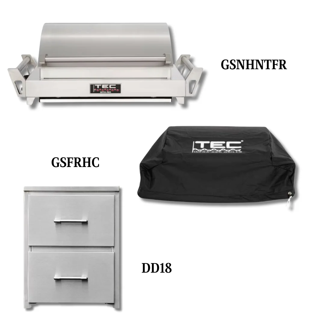 TEC GSNHNTFR Natural Gas with Cover and Double Access Drawers - PCKG1-GSNHNTFR
