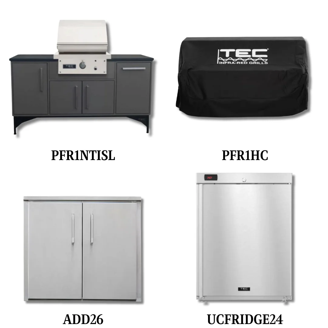 TEC PFR1NTISL Natural Gas with Cover, and Double Access Door and Refrigeration - PCKG2-PFR1NTISL