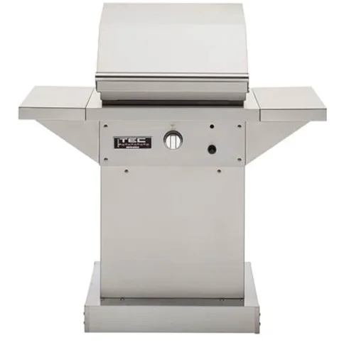 TEC Patio FR - 26-Inch 1-Burner Freestanding Infrared Grill with Stainless Pedestal - Liquid Propane Gas - PFR1LPPEDS