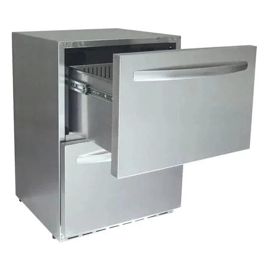 RCS 24-Inch 5.2 Cu. Ft. Outdoor Rated Dual Drawer Compact Refrigerator - REFR4 - image 2