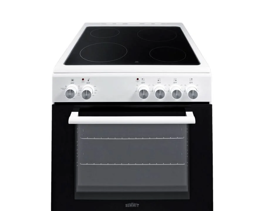 Summit 24 Electric Range with Manual Clean Oven Black and White - REXT24W - image 2