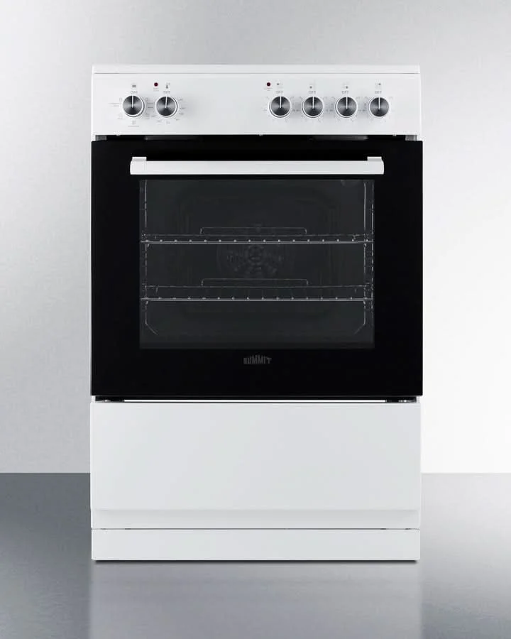 Summit 24 Electric Range with Manual Clean Oven Black and White - REXT24W - image 3