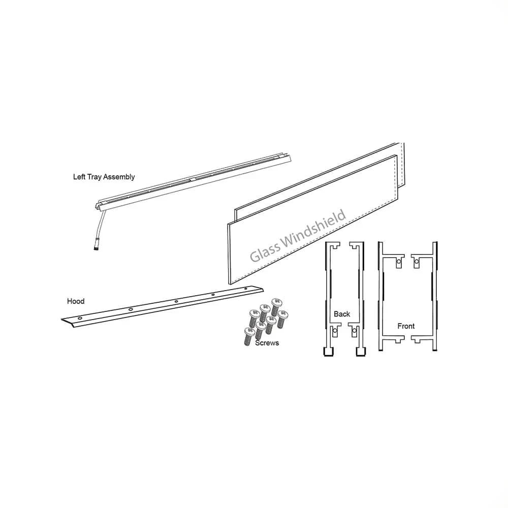 Cedar Creek Fireplaces See Through Conversion Kit for 60" Fireplace - RFP78006 - image 4