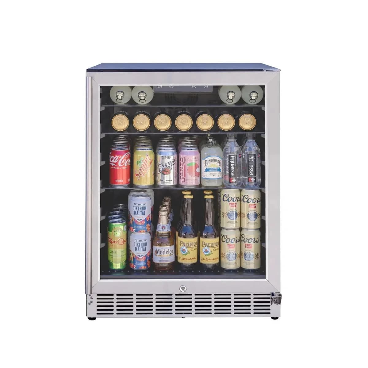 Summerset 24" 5.1C Outdoor Rated Fridge W/Glass Door And Glass Shelves - RFR-24G - image 5