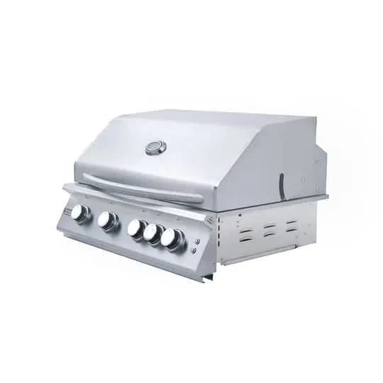 RCS Premier - 32-Inch 4-Burner Built-In Grill with Blue LED and Rear Burner - Natural Gas - RJC32AL - image 6