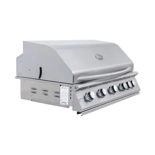 RCS Premier - 40-Inch 5-Burner Built-In Grill with Blue LED Lights and Rear Burner - Natural Gas - RJC40AL - image 4