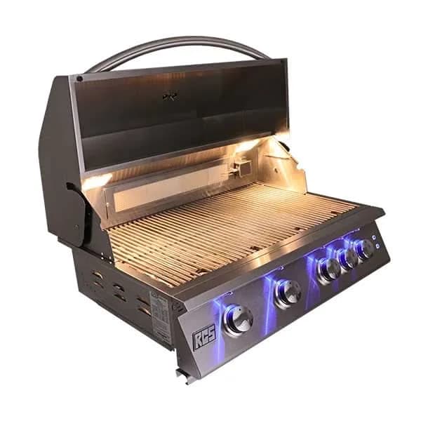 RCS Premier - 40-Inch 5-Burner Built-In Grill with Blue LED Lights and Rear Burners - Liquid Propane Gas - RJC40ALLP - image 4