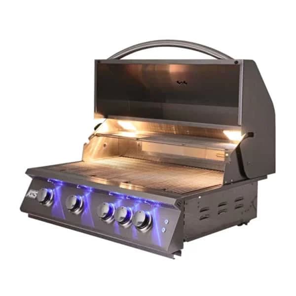 RCS Premier - 40-Inch 5-Burner Built-In Grill with Blue LED Lights and Rear Burners - Liquid Propane Gas - RJC40ALLP - image 5