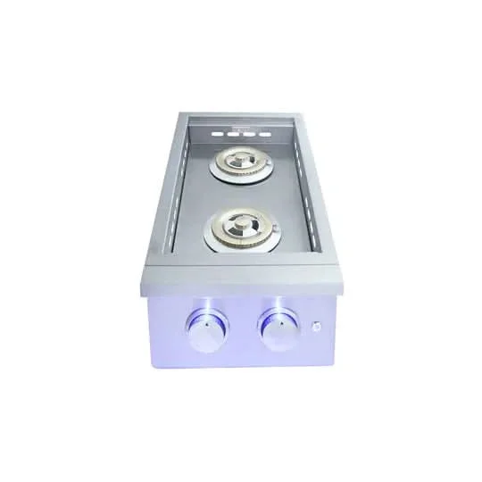 RCS Premier Double Side Burner, Slide in Natural Gas - RJCSSBL - image 4