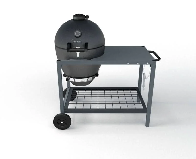 Brand-Man - The Rodeo Deluxe - 22-inch W Gray Kamado Charcoal Grill - BMRDODLX - image 9