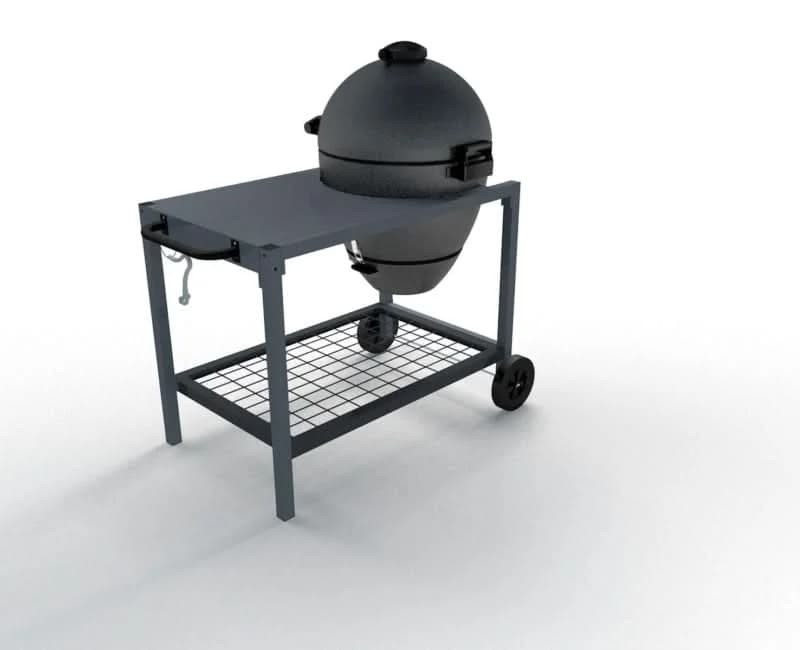 Brand-Man - The Rodeo Deluxe - 22-inch W Gray Kamado Charcoal Grill - BMRDODLX - image 6
