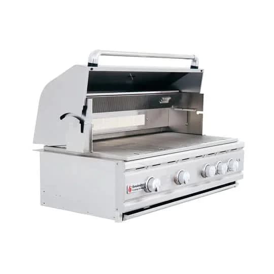 RCS Cutlass Pro - 38-Inch 4-Burner Built-In Grill with Blue LED and Rear Burner - Natural Gas - RON38A - image 4