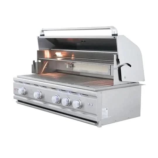 RCS Cutlass Pro - 42-Inch 4-Burner Built-In Grill with Blue LED Lights and Rear Burner - Natural Gas - RON42A - image 4