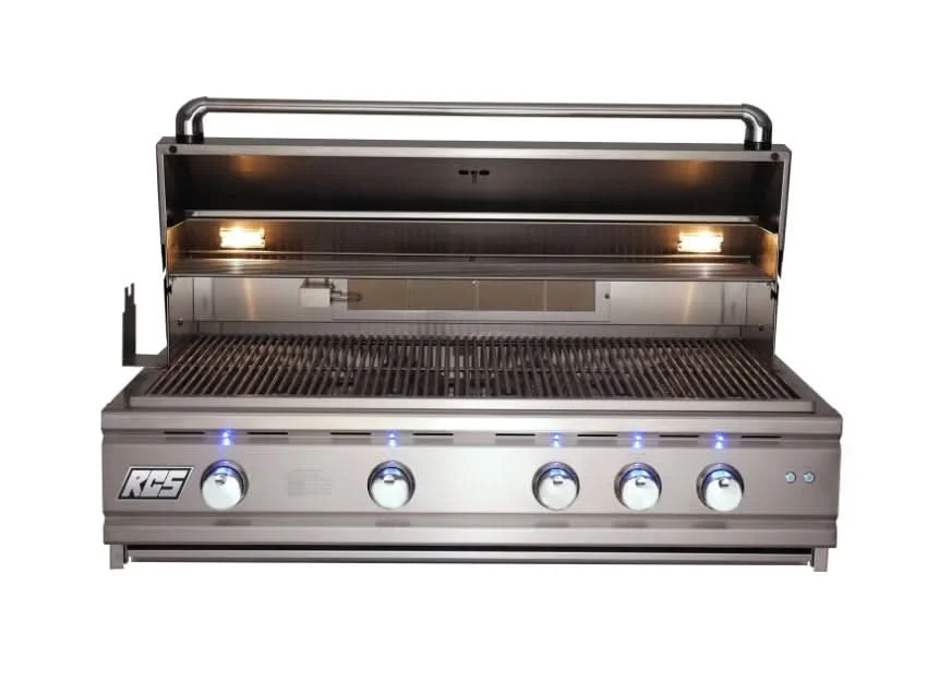 RCS Cutlass Pro - 42-Inch 4-Burner Built-In Grill with Blue LED Lights and Rear Burner - Liquid Propane Gas - RON42ALP - image 4