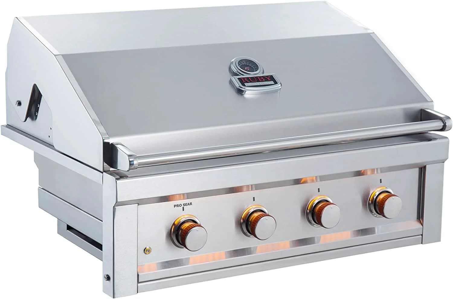 Sunstone Ruby - 36-Inch 4-Burner Built-In Grill with Pro Sear - Natural Gas - RUBY4B-NG - image 4