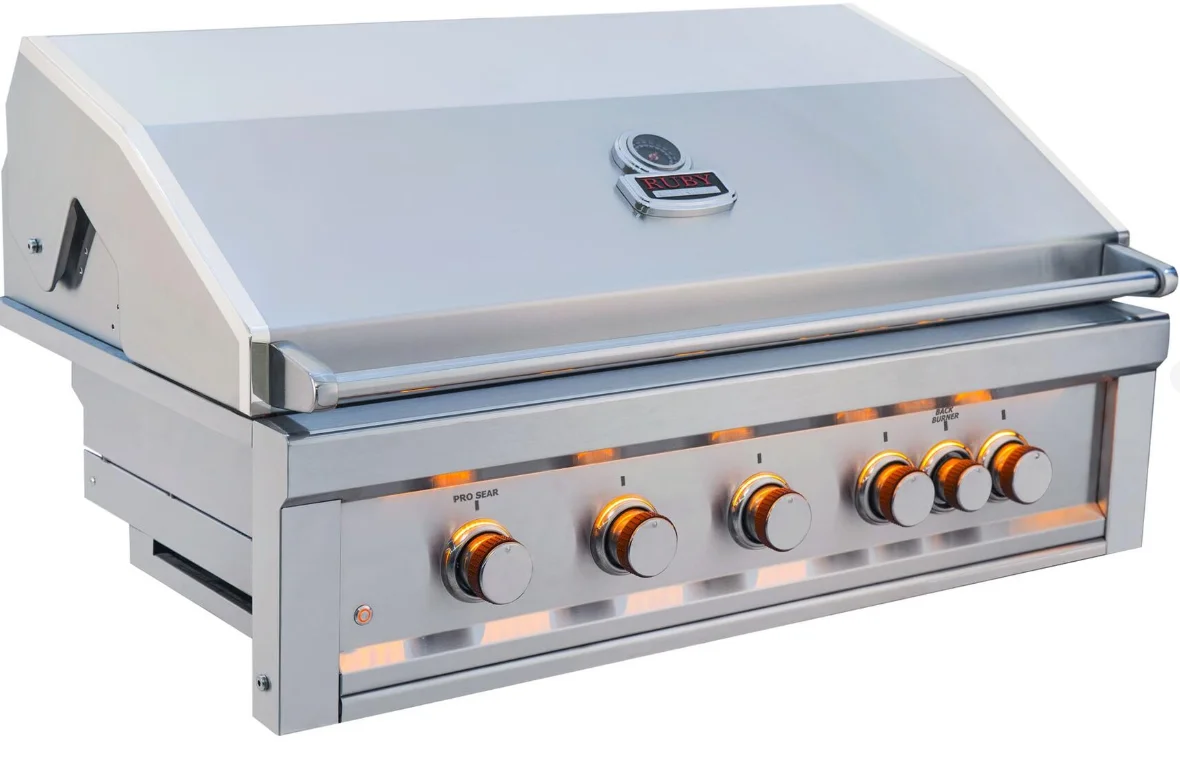 Sunstone Ruby - 42-Inch 5-Burner Built-In Grill - Natural Gas - RUBY5BIR-NG