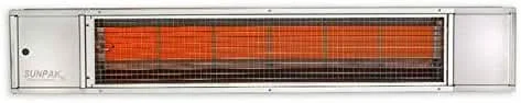 Sunpak 48 Inch 25,000 BTU Liquid Propane Infrared Patio Heater Black - S25 - image 2