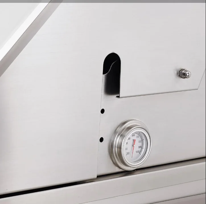 PGS T-Series Commercial - 51-Inch 4-Burner Freestanding Grill with Timer - Natural Gas - S48TNG + S48CART - image 5