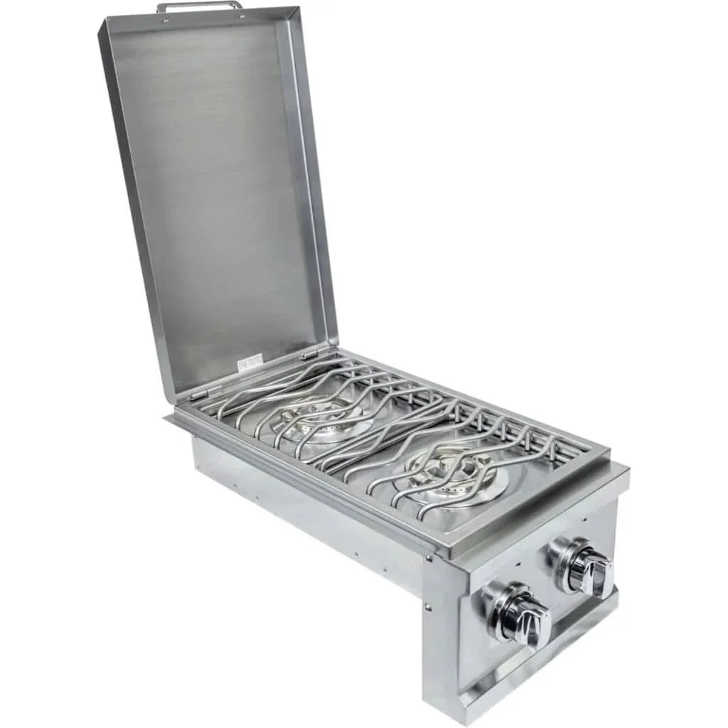 Sole Gourmet Built In Double Side Burner w/Lights Liquid Propane Gas - SB21LLP - image 4