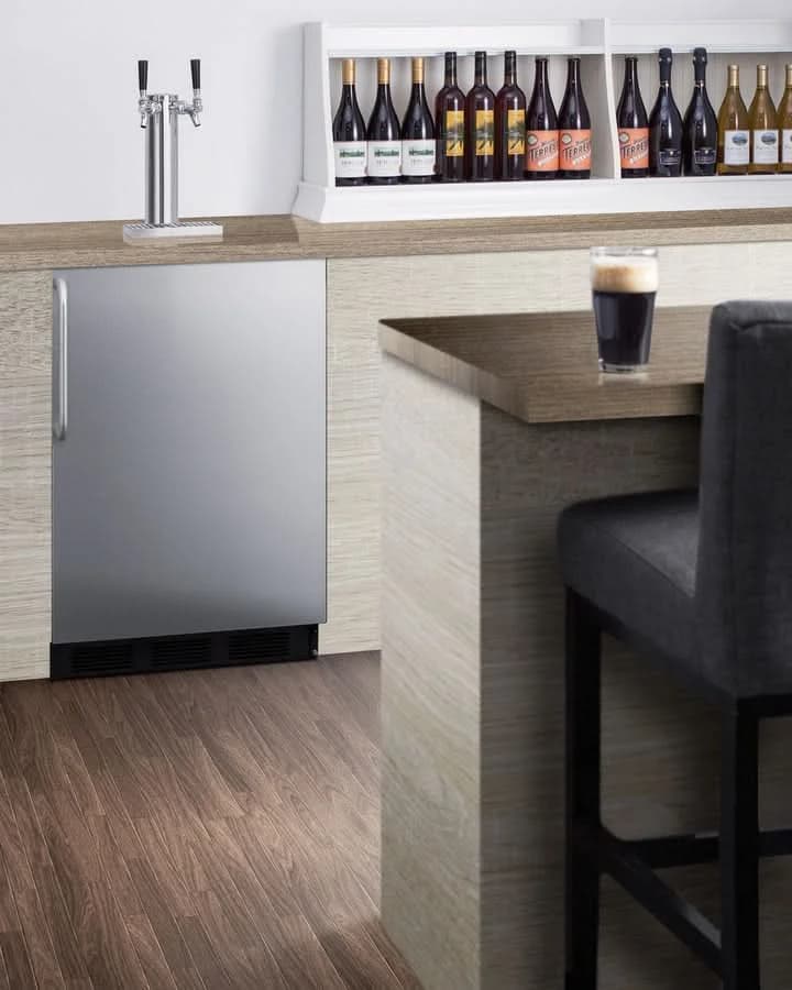 Summit 24 Wide Outdoor Wine Kegerator, ADA Compliant - SBC54OSBIADAWKDTWIN - image 12