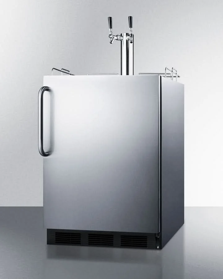 Summit 24 Wide Outdoor Wine Kegerator, ADA Compliant - SBC54OSBIADAWKDTWIN - image 11