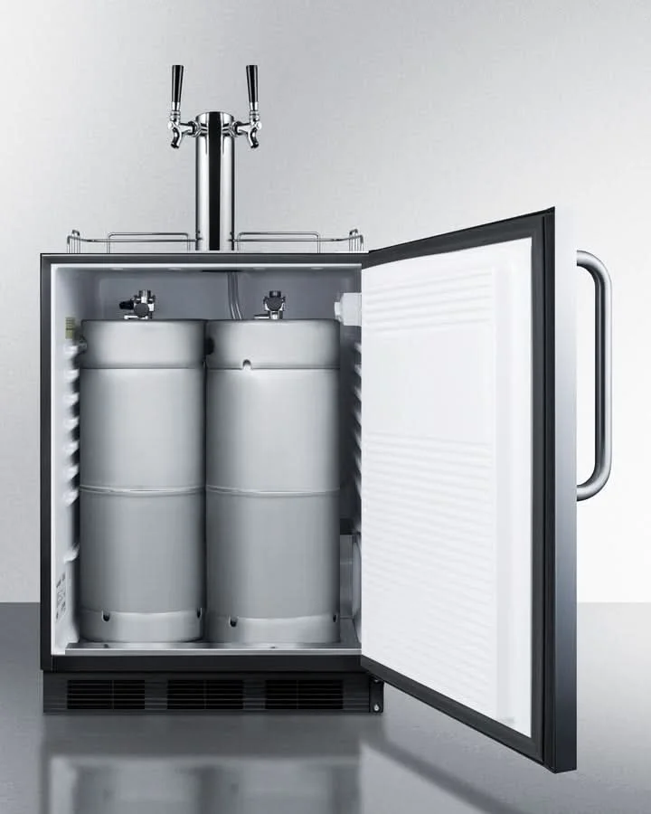 Summit 24 Wide Outdoor Wine Kegerator, ADA Compliant - SBC54OSBIADAWKDTWIN - image 10