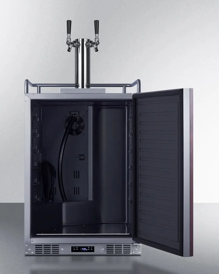 Summit 24 Wide Built-In Cold Brew Coffee Kegerator (Panel Not Included) - SBC682PNRCFTWIN - image 4