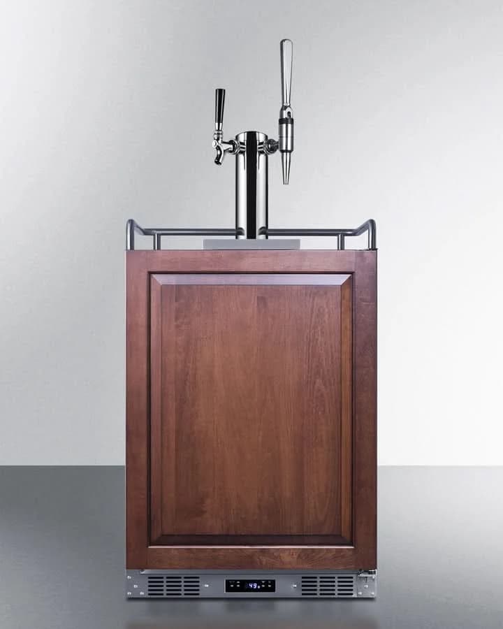 Summit 24 Wide Built-In Cold Brew/Nitro Coffee Kegerator (Panel Not Included) - SBC682PNRCMTWIN