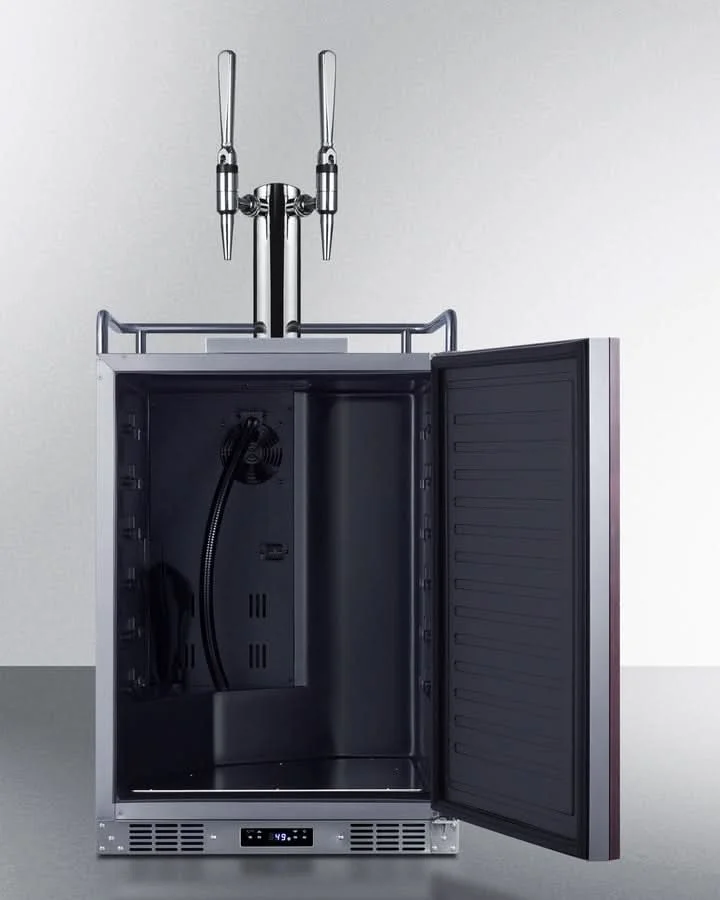 Summit 24 Wide Built-In Nitro Coffee Kegerator (Panel Not Included) - SBC682PNRNCFTWIN - image 6