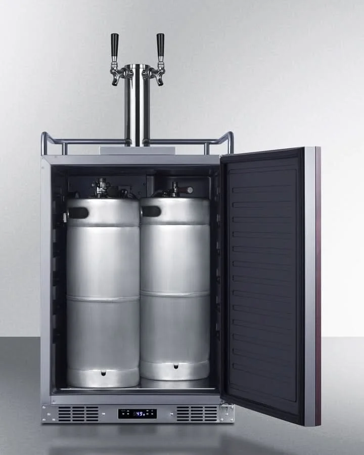 Summit 24 Wide Built-In Kegerator (Panel Not Included) - SBC682PNRTWIN - image 6