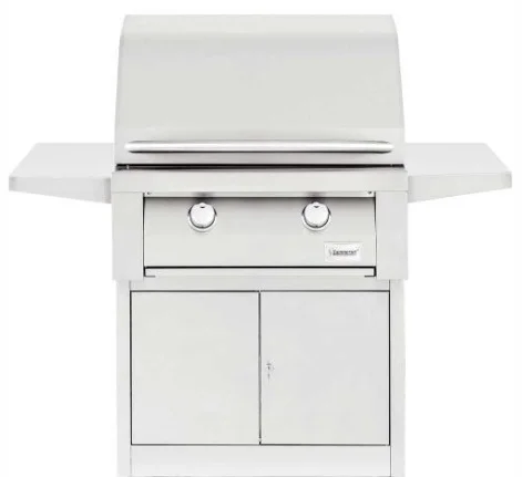 Summerset Builder - 30-Inch 2-Burner Freestanding Grill on Pedestal - Liquid Propane Gas - SBG30-LP + SBG30-PED
