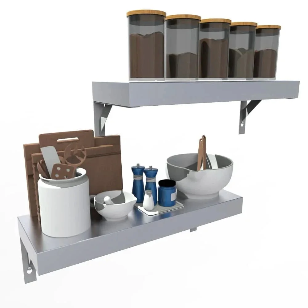 Sunstone 304 Stainless Steel Sturdy Wall Shelf - SCC30KB-WLSHELF - image 2
