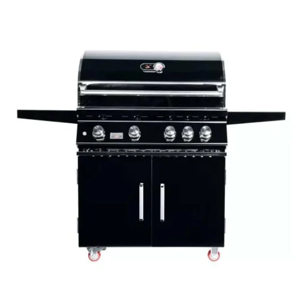 Bonfire Whistler Black Series - 34 - Inch 4-Burner Freestanding Grill with Infrared Rear Burner - Natural Gas - CBF4DD-B-NG