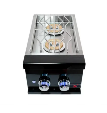 Whistler Prime Black Stainless Steel Natural Gas Double Side Burner Slide-In- CBAPDSB-B-NG - image 2