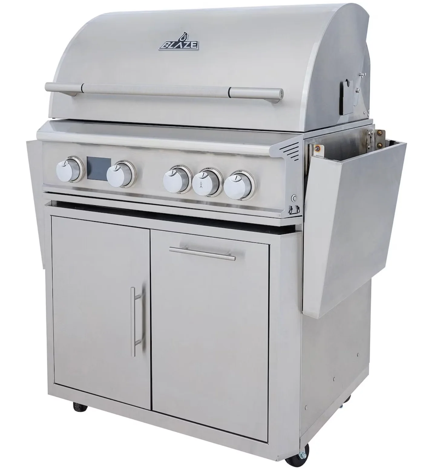 Blaze LTE PRO 32-Inch 4-Burner Propane Gas Grill w/ Digital Temperature Screen & Rear Infrared Burner- BLZ-4LTEPRO-LP + BLZ-4LTEPRO-CART-LTSC - image 2