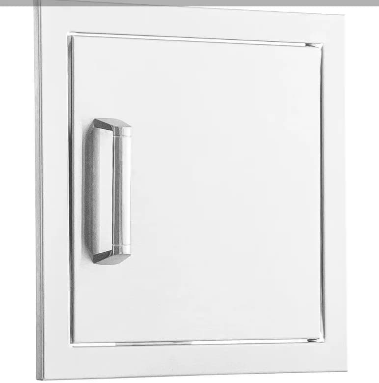 PCM 12-Inch Stainless Steel Reversible Single Access Door Contempo - BBQ-260-SH-12X12 + BBQ-350H-Handle - image 3