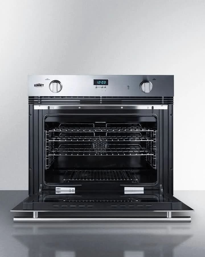Summit 30 Wide Gas Wall Oven Stainless Steel - SGWOGD30 - image 2