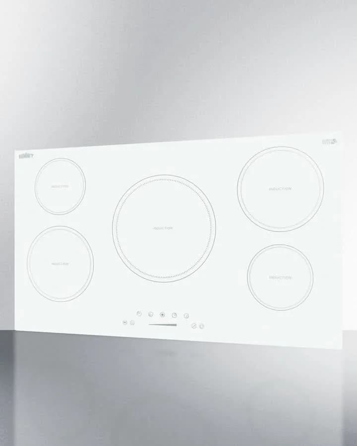 Summit 36 Wide 208-240V 5-Zone Induction Cooktop White - SINC5B36W - image 4