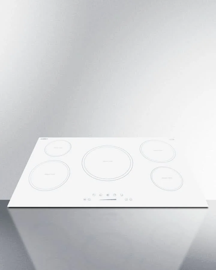 Summit 36 Wide 208-240V 5-Zone Induction Cooktop White - SINC5B36W - image 5