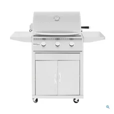 Summerset Sizzler - 26-Inch 3-Burner Freestanding Grill - Natural Gas - SIZ26-NG + CART-SIZ26