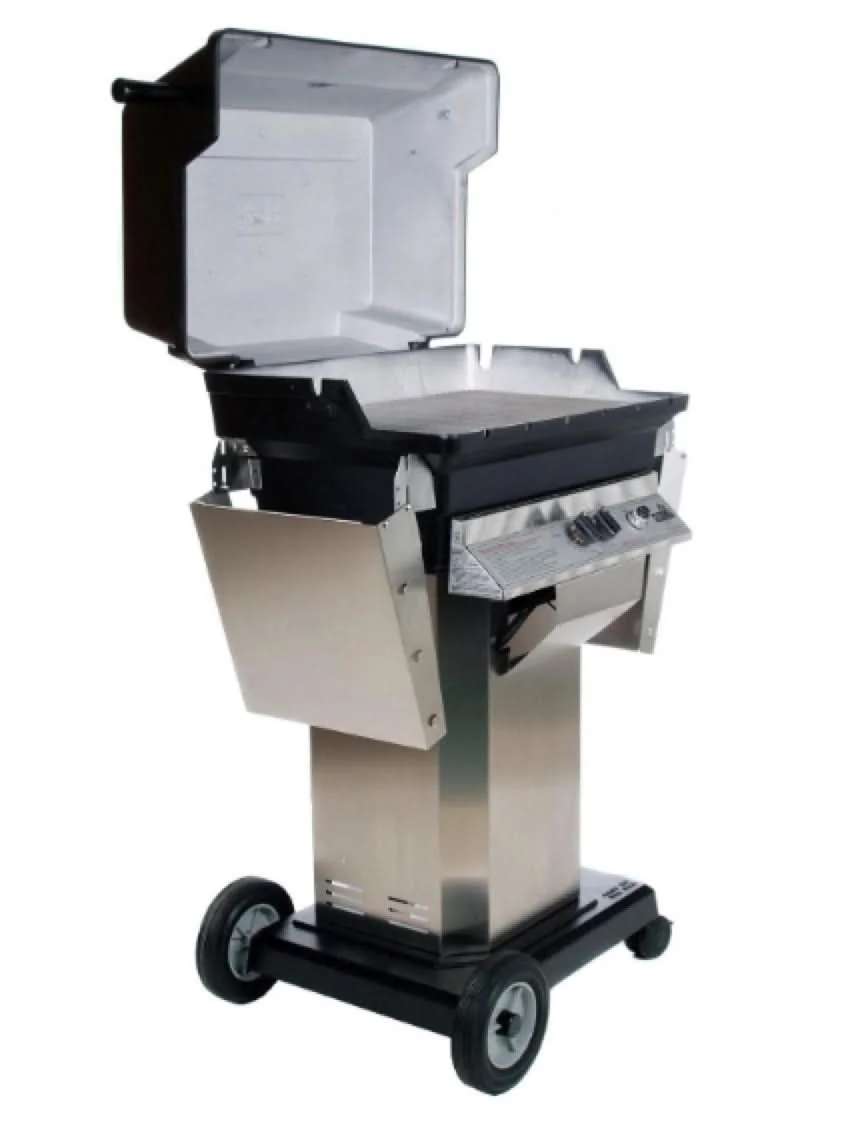 PGS A Series A40 - Stainless Steel Portable Pedestal Base Grill - Liquid Propane Gas - A40LP + ASPED + ALC