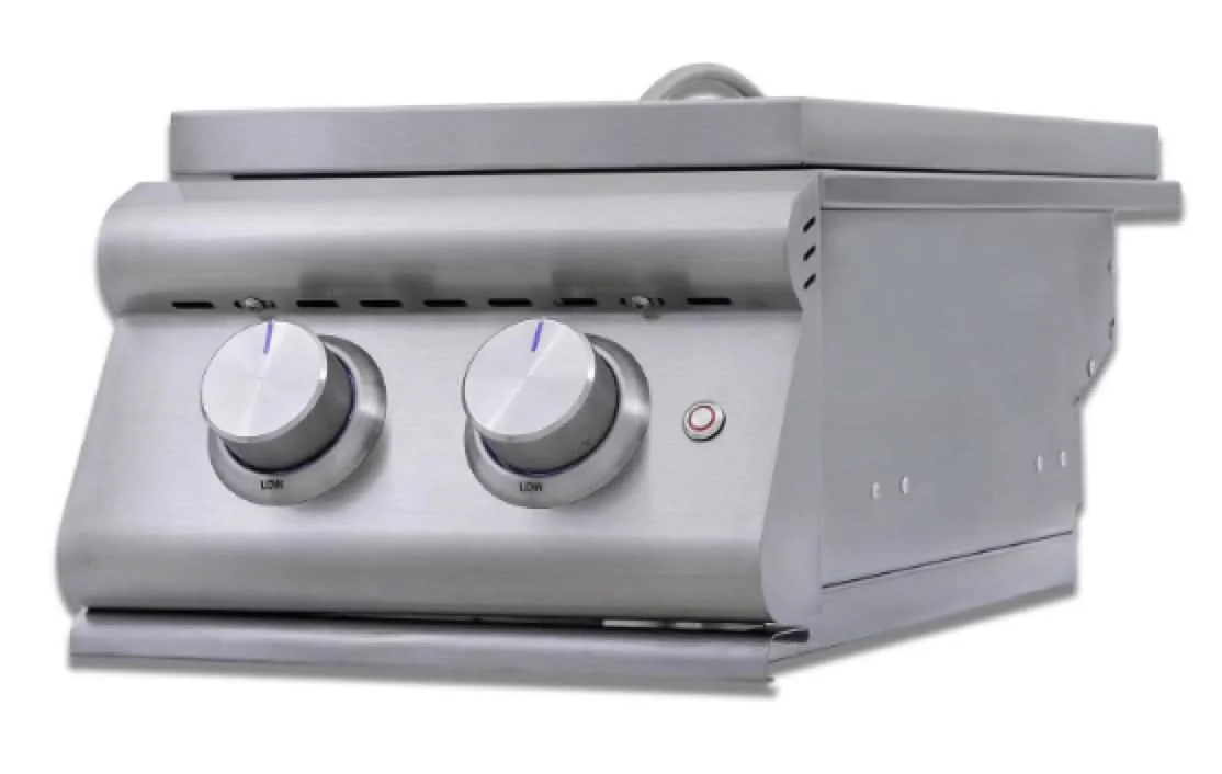 Blaze Premium LTE+ Propane Gas Stainless Steel Double Side Burner W/ Lid - BLZ-SB2-LTE3-LP - image 2